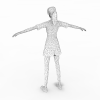 圣火传递女-角色人体-角色-VR/AR模型-3D城