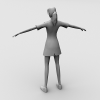 圣火传递女-角色人体-角色-VR/AR模型-3D城